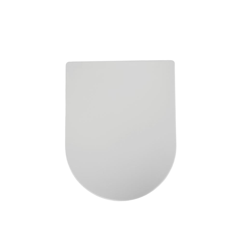 Duroplast WC-Sitz D-Form mit Absenkautomatik, Edelstahlscharnier, One-Touch-Schnellverschluss und ei