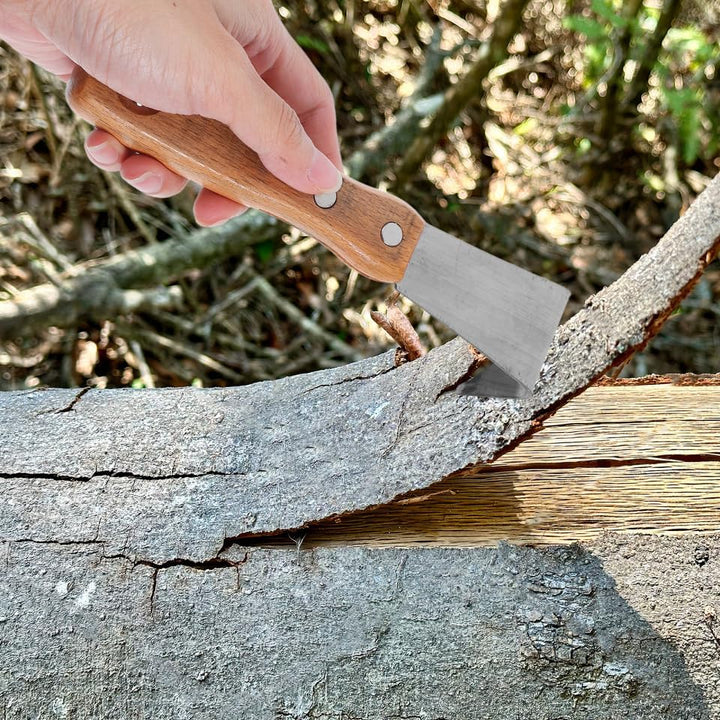 Yardwe Entrindungswerkzeug mit Holzgriff Robustes Schäleisen für Garten und Vielseitiges Handwerkzeu