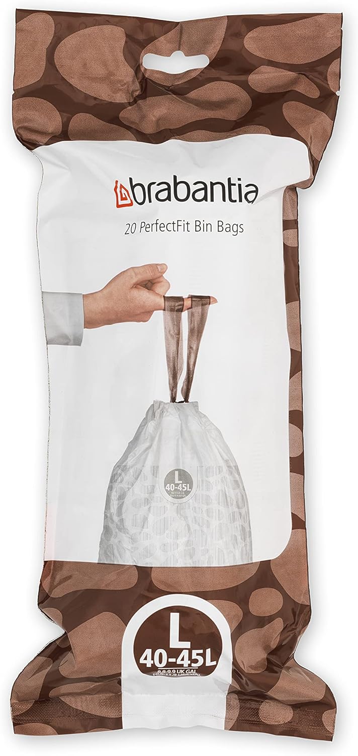Brabantia Müllbeutel, Weiss, 120 Bags 120 Müllbeutel Multi-Box: 120 Beutel, 120 Müllbeutel Multi-Box