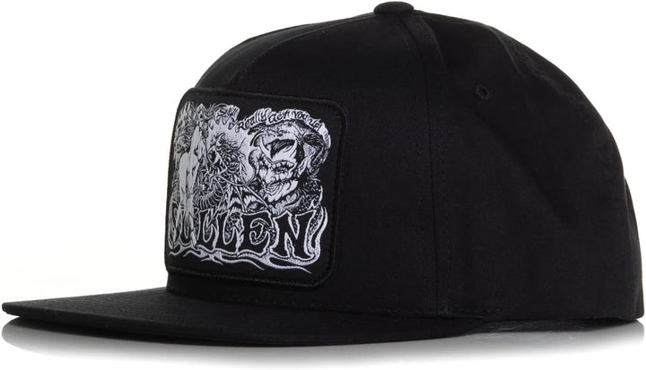 Sullen Men's Palladium Black Snapback Hat One Size