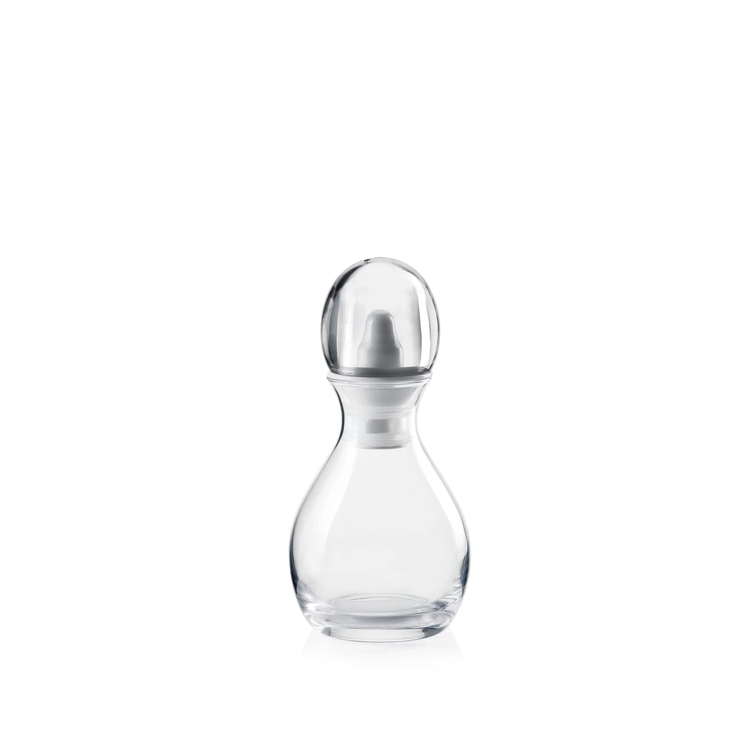 Guzzini - Gocce, Matrioska:Olkaraffe-Salzstreuer/Essigkaraffe-Pfefferstreuer - Transparent, 9,4 x h1