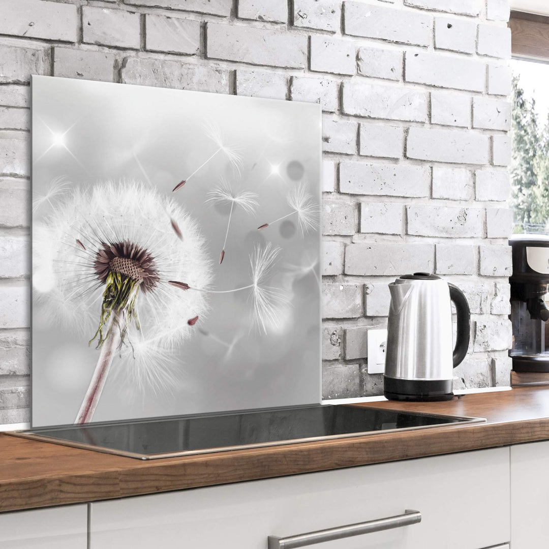 murando Spritzschutz Glas für Küche 60x60 cm Küchenrückwand Küchenspritzschutz Fliesenschutz Glasbil