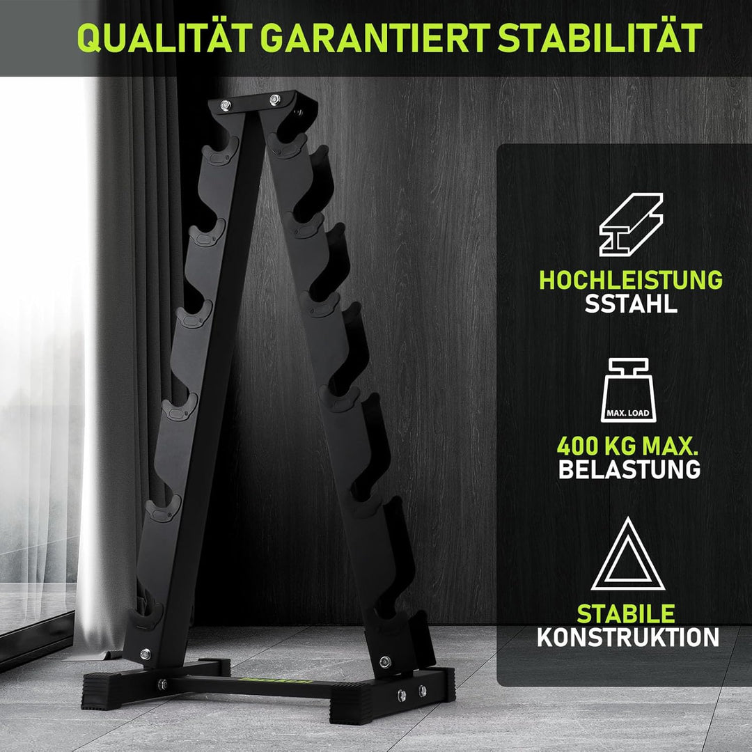 PhysKcal Kurzhantel Rack,Hantelablage für Kurzhanteln, Strapazierfähiger Stah,250kg/300kg Belastbark