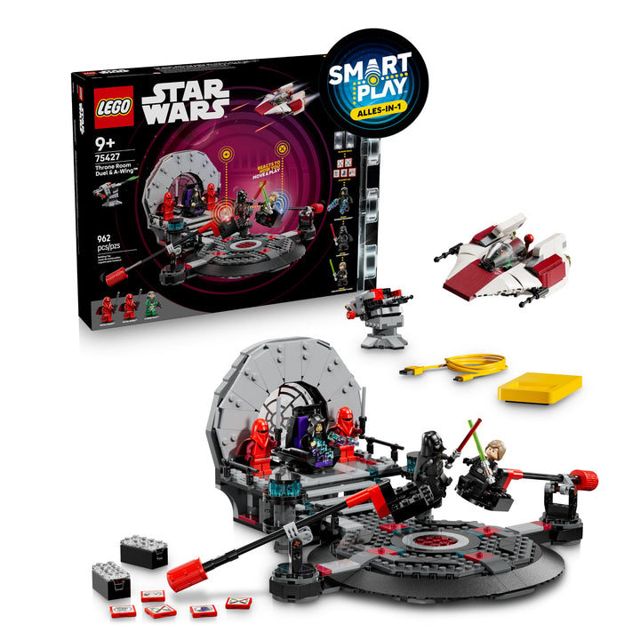 LEGO Star Wars 75427 SMART Play: A-Wing und das Duell im Thronsaal - Interaktives All-in-1 Spielset