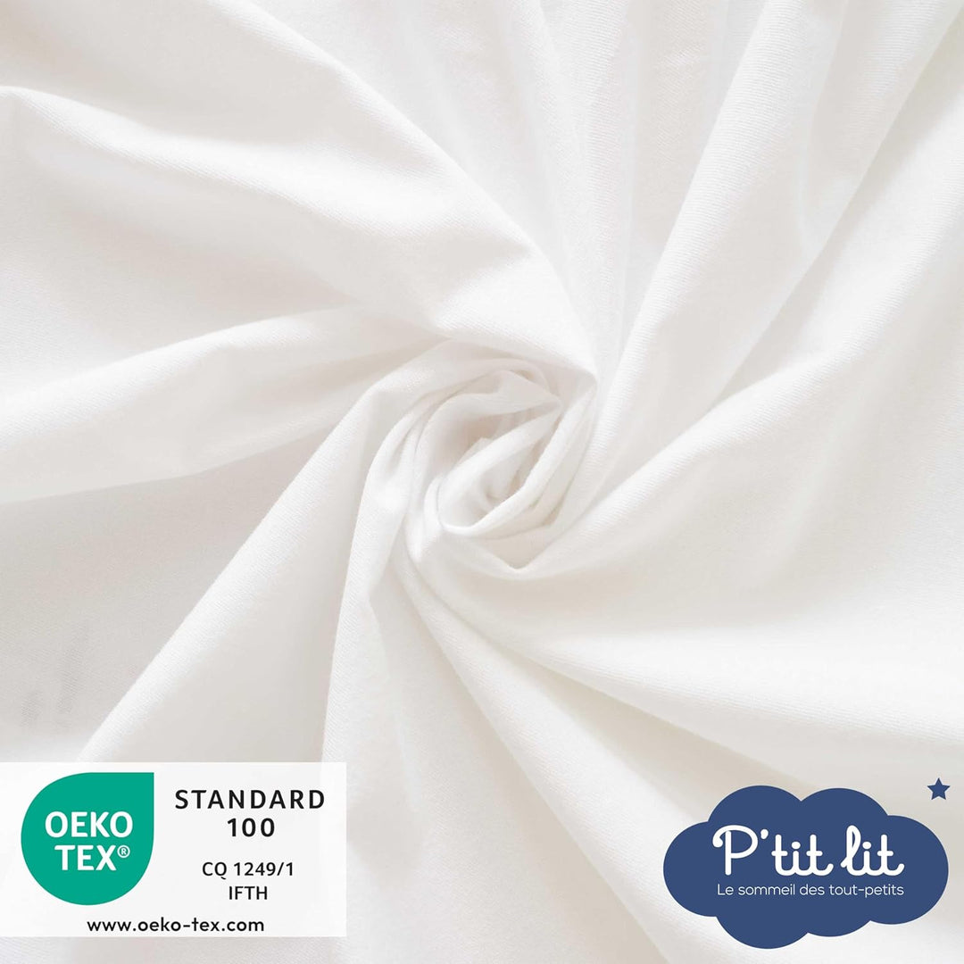 P'tit Lit Bettlaken Magique 2-in-1, 60 x 120 cm, Weiss 60x120 cm Weiss, 60x120 cm Weiss