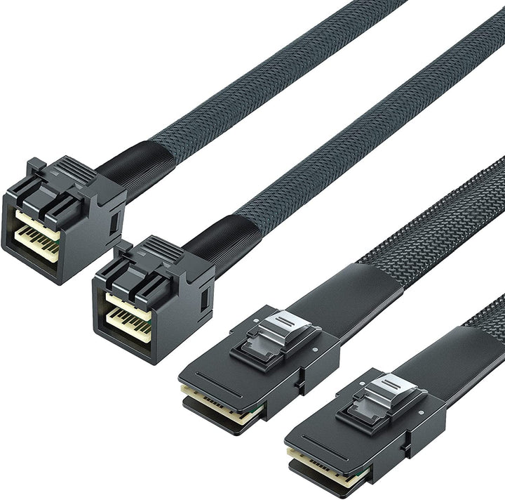 ipolex Internes Mini SAS HD SFF-8643 zu Mini SAS SFF-8087 Kabel, 1-Meter(3.3ft), faltbar, flexibel,