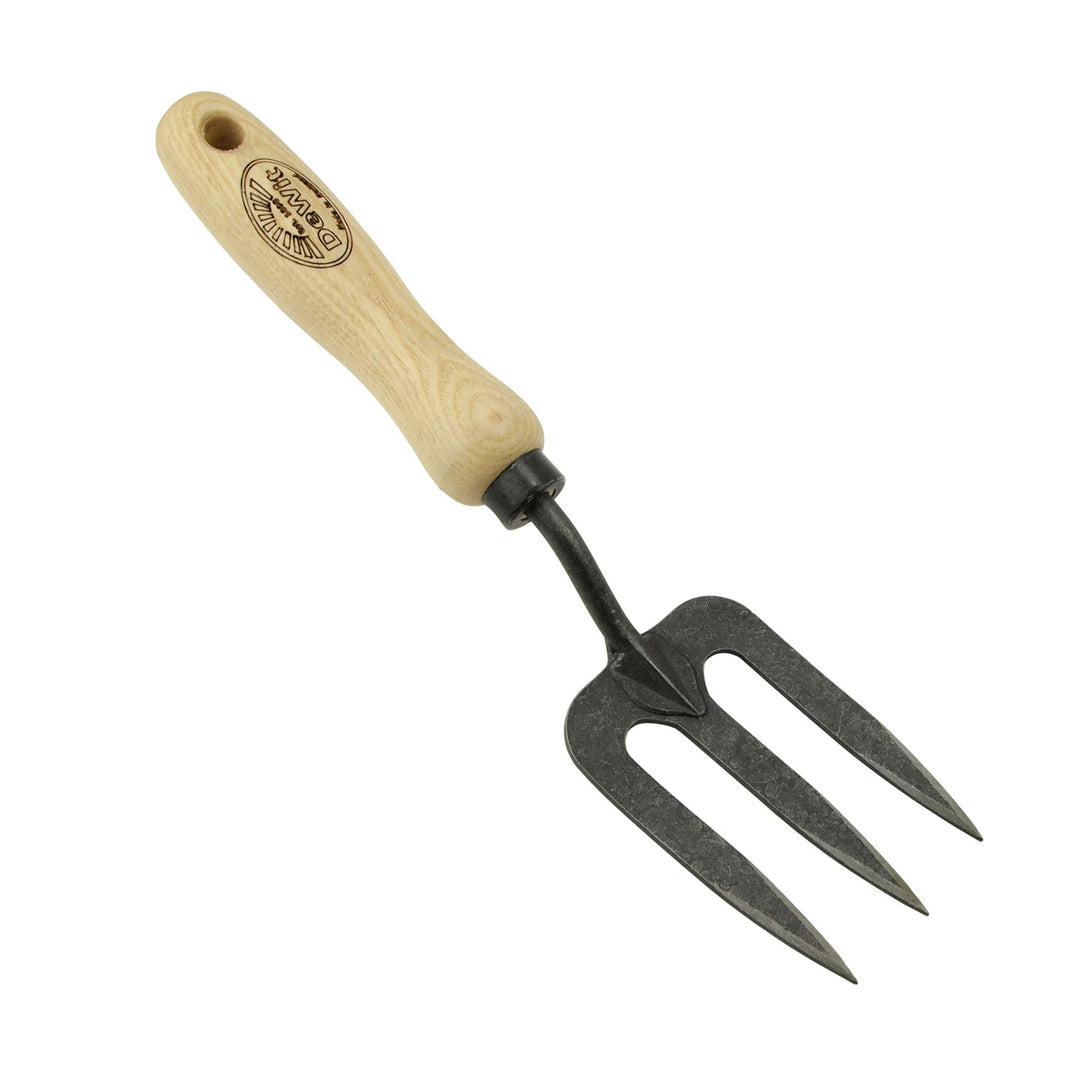 DeWit Blumengabel 'X-Treme' klein 28,5 cm I Profi Grabegabel aus Borstahl mit FSC®-zertifiziertem Ha