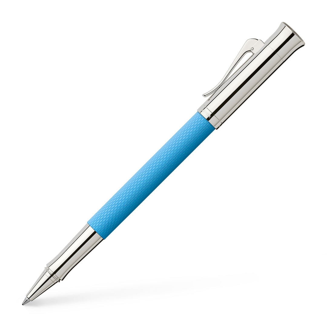 Graf von Faber-Castell 146528 - Tintenroller Guilloche Gulf Blue