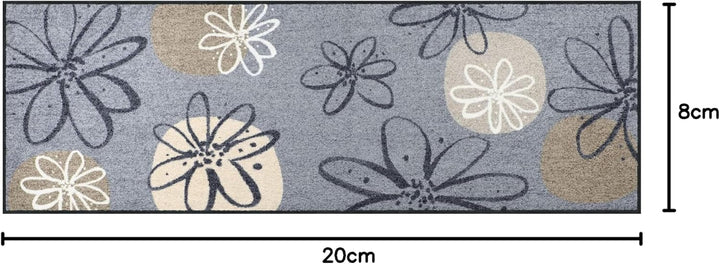 Erwin Müller Fussmatte Koblenz, Schmutzfangmatte, Fussabtreter rutschhemmend, Blumenmotiv - robust,