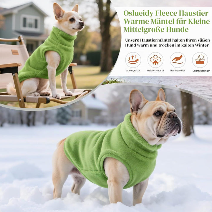 Hundemantel Fleece Hunde Jacken Hund warme Mäntel Winter Haustier Kleidung Hoodies Pullover Jumpsuit