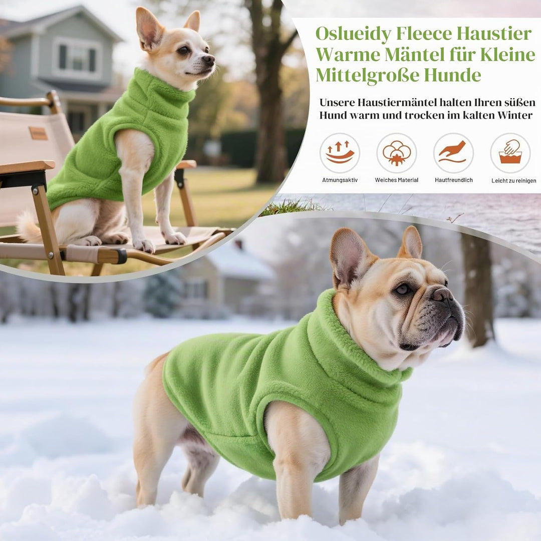 Hundemantel Fleece Hunde Jacken Hund warme Mäntel Winter Haustier Kleidung Hoodies Pullover Jumpsuit