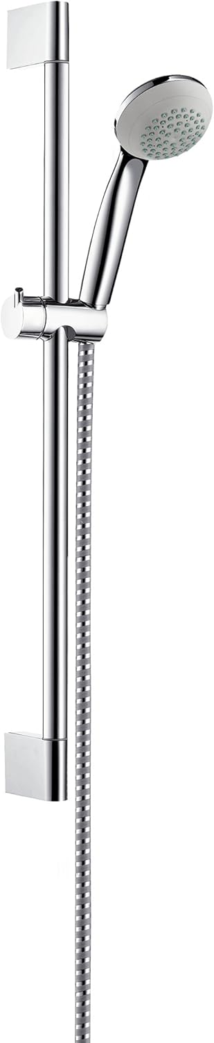 hansgrohe Crometta 85 Duschset 0,65m, Chrom 1 Strahlart ohne Seifenschale 0,65m Set, 1 Strahlart ohn