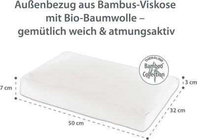 Theraline Kinderkopfkissen ab 2 Jahren, ergonomisches Schlafkissen & Nackenstützkissen, Füllung aus