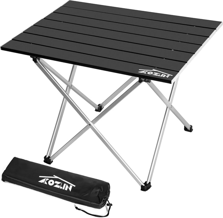 Campingtisch Klappbar, Klapptisch Camping, Tragbarer Picknicktisch Faltbar, Kleiner Aluminium-Klappt