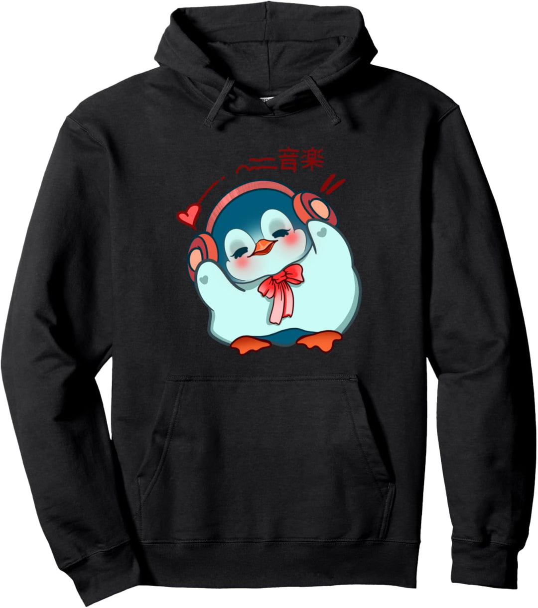 Pinguin, Japanischer Kawaii Kult, Mädchen, Junge, Kinder Pullover Hoodie