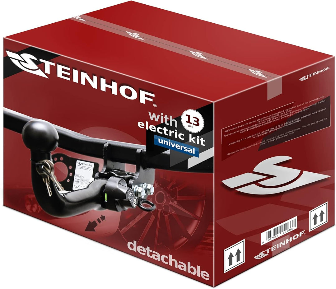 NEU Anhängerkupplung AHK Steinhof abnehmbar-horizontal für Toyota Auris Touring Sports Hybrid Kombi