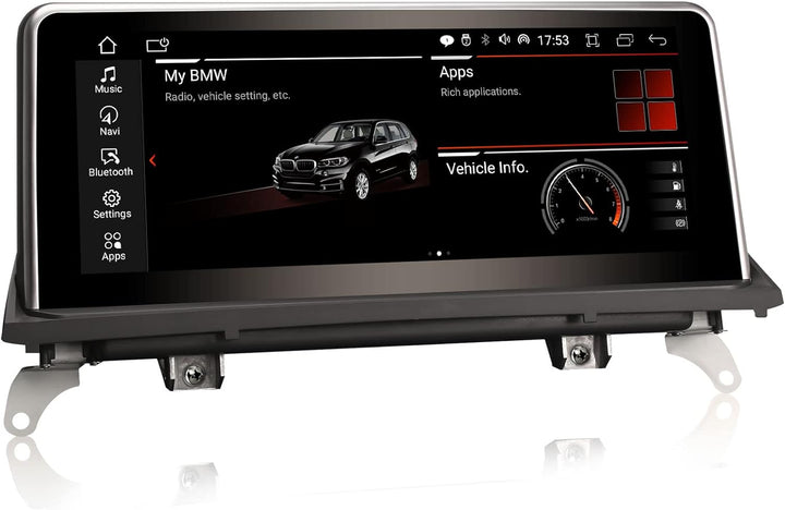 Erisin 10.25" Android 12 Autoradio GPS Navi für BMW X5 E70 X6 E71 CIC System Unterstützt CarPlay IPS