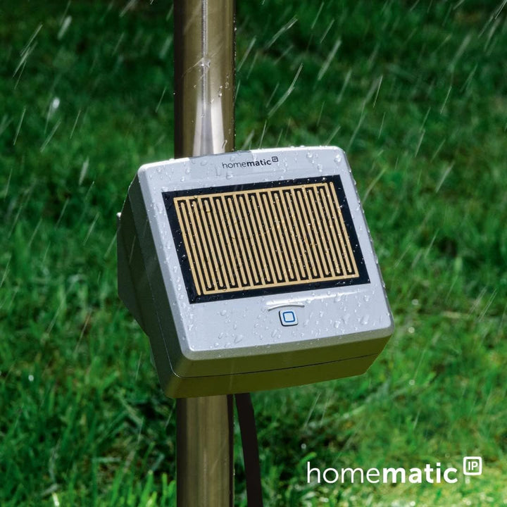 Homematic IP Smart Home Regensensor, sofort informiert bei Regen und Schnee,
