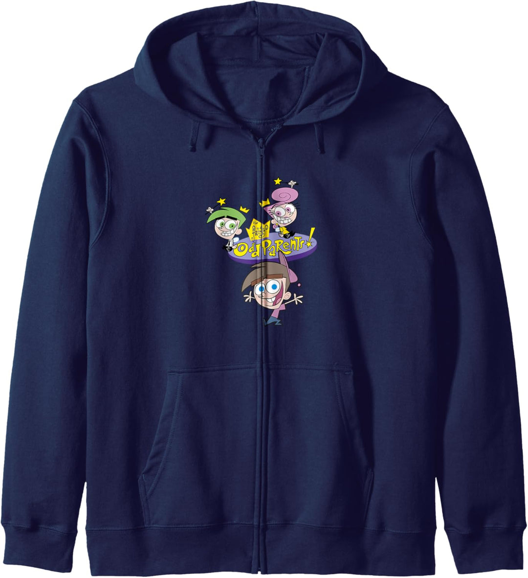 The Fairly OddParents Cosmo Wanda And Timmy Title Logo Kapuzenjacke