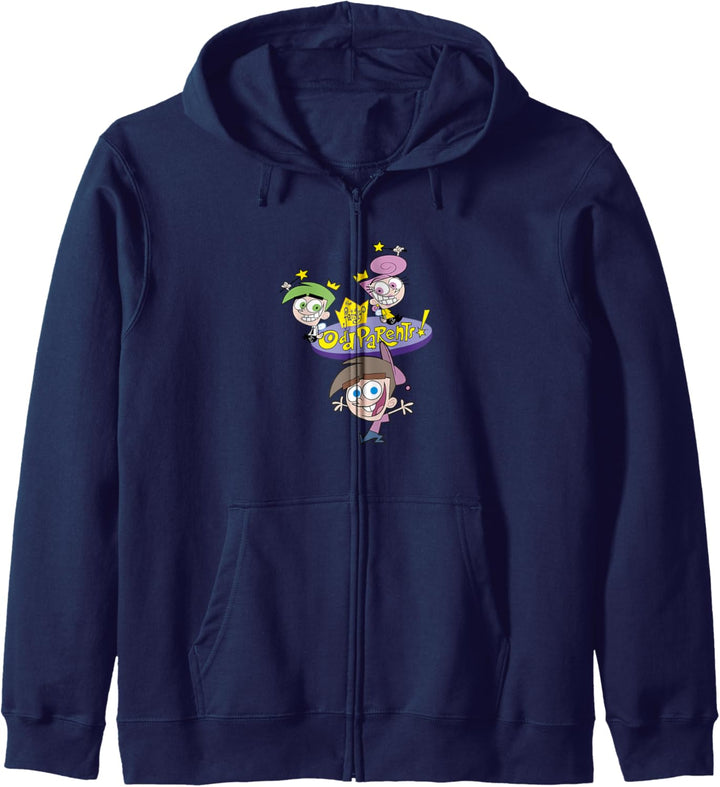 The Fairly OddParents Cosmo Wanda And Timmy Title Logo Kapuzenjacke
