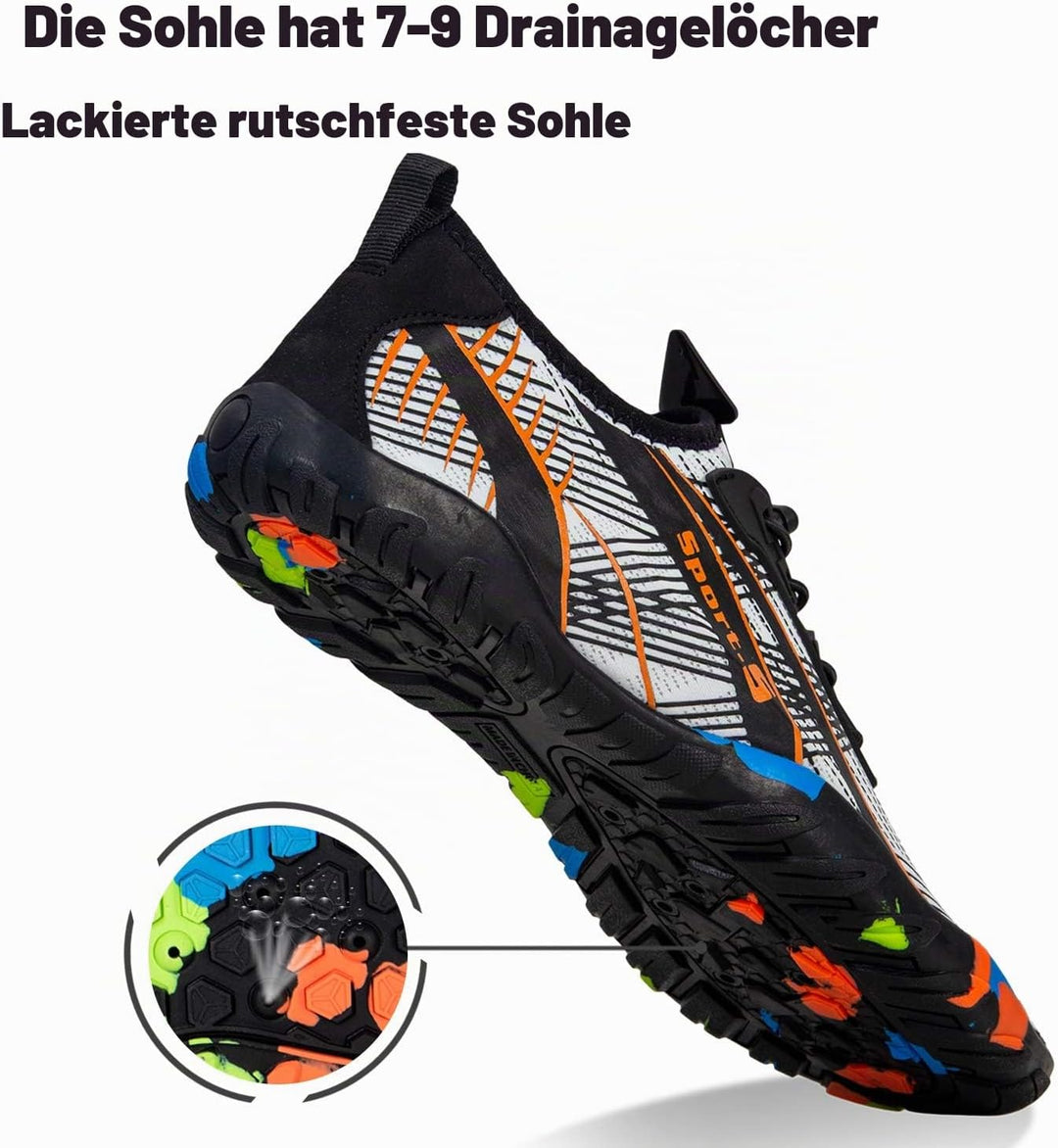 IceUnicorn Strandschuhe Herren Badeschuhe Damen Schwimmschuhe Aquaschuhe Sommer Surfschuhe Barfusssc