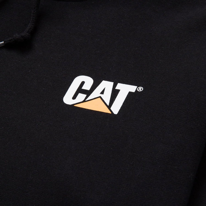 Caterpillar Herren Trademark Banner Kapuzen-Sweatshirt Kapuzenpullover 4XL Schwarz, 4XL Schwarz