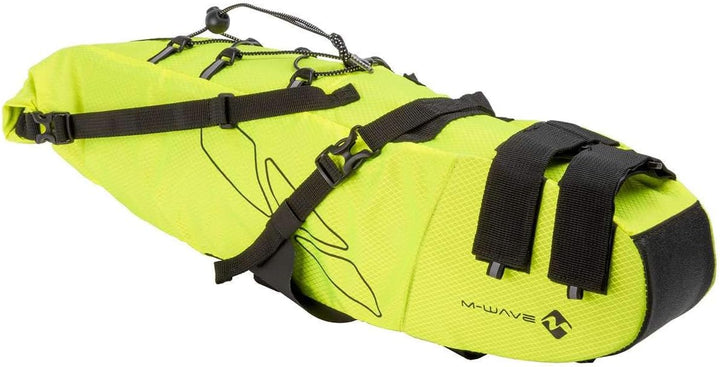 M-WAVE Unisex Fahrrad Satteltasche L Neongelb, L Neongelb