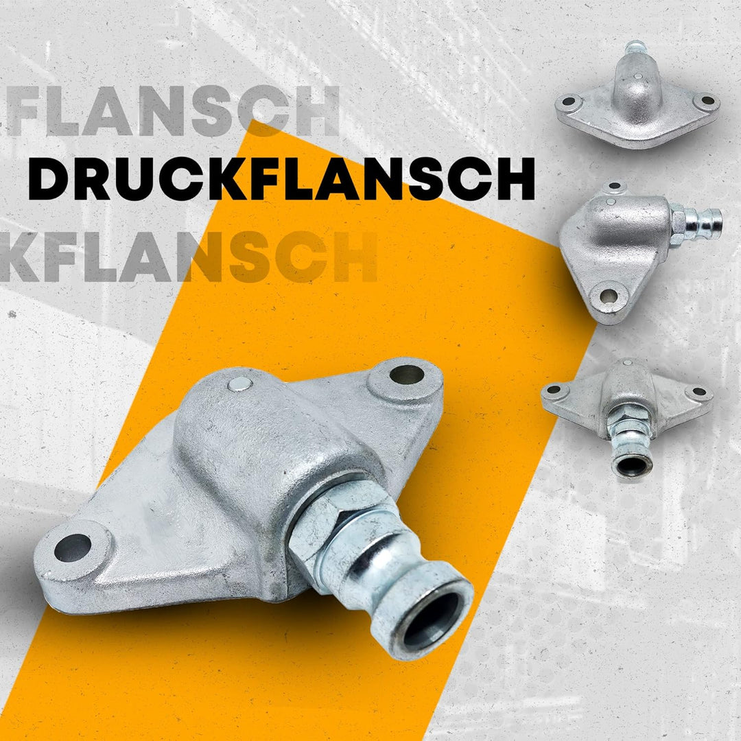 Frank Eiselt Druckflansch mit Stift und Kupplung, 25V Kupplung, passend zu PFT G4 / G5