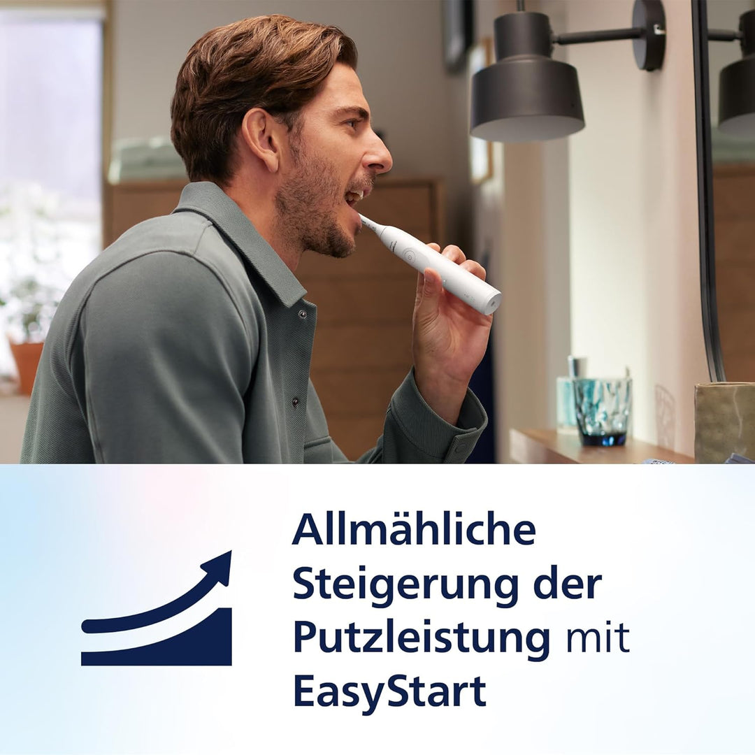 Set aus Philips Sonicare 5500 elektrische Zahnbürste, Schallzahnbürste Weiss, Modell HX7110/02 [Neue