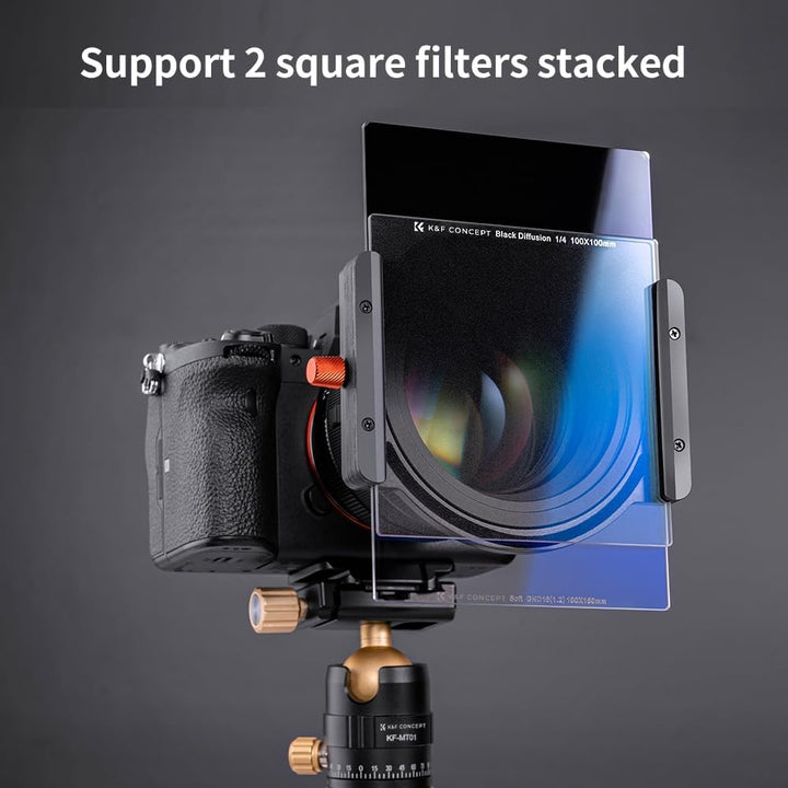 K&F Concept Nano-X Filterhalter Kit Rechteck-Filterhaltersystem(inkl.8er Filter Adapterringe), Filte