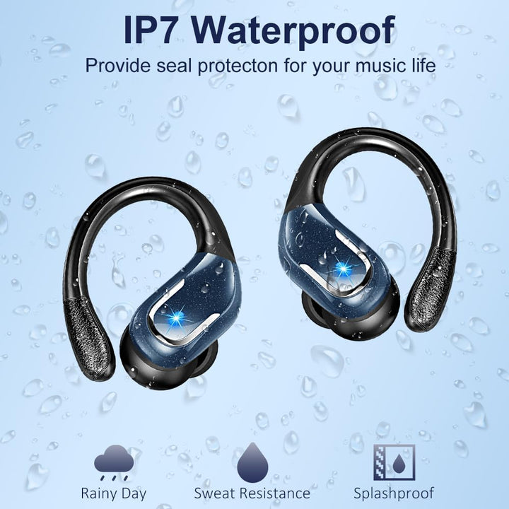 Bluetooth Kopfhörer 5.4 Sport, 75Std Kopfhörer Kabellos Bluetooth, HiFi Stereo Tiefer Bass Wireless