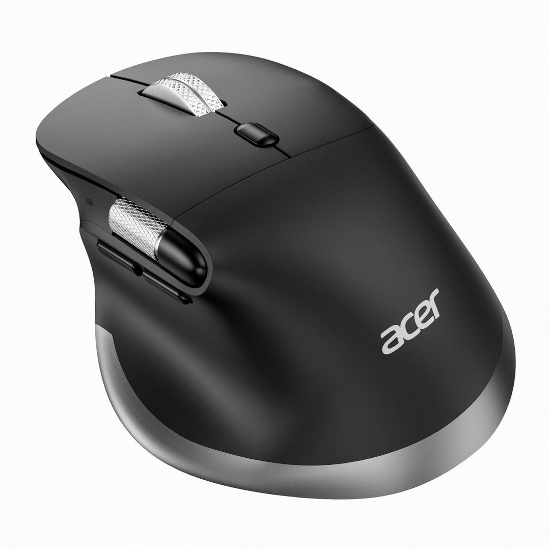acer Dual-Mode Maus Kabellos mit Seitencrollrad (BT5.2+2,4G), 4800 DPI Bluetooth Maus mit 6 DPI-Stuf
