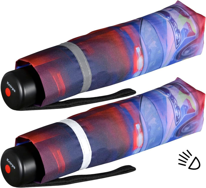 Knirps Kinder-Taschenschirm 4Kids Reflective mit Reflexborte - Polizei, Polizei