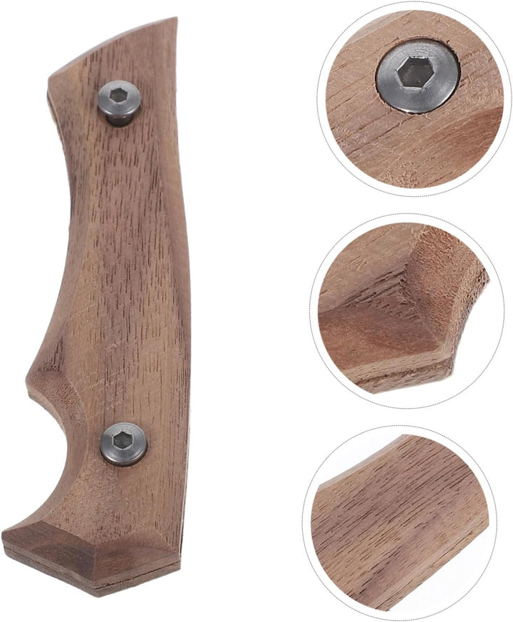 Ergonomischer Messergriff aus Buchenholz Langlebiger Ersatzgriff für Küchenmesser und Spatel Bequeme