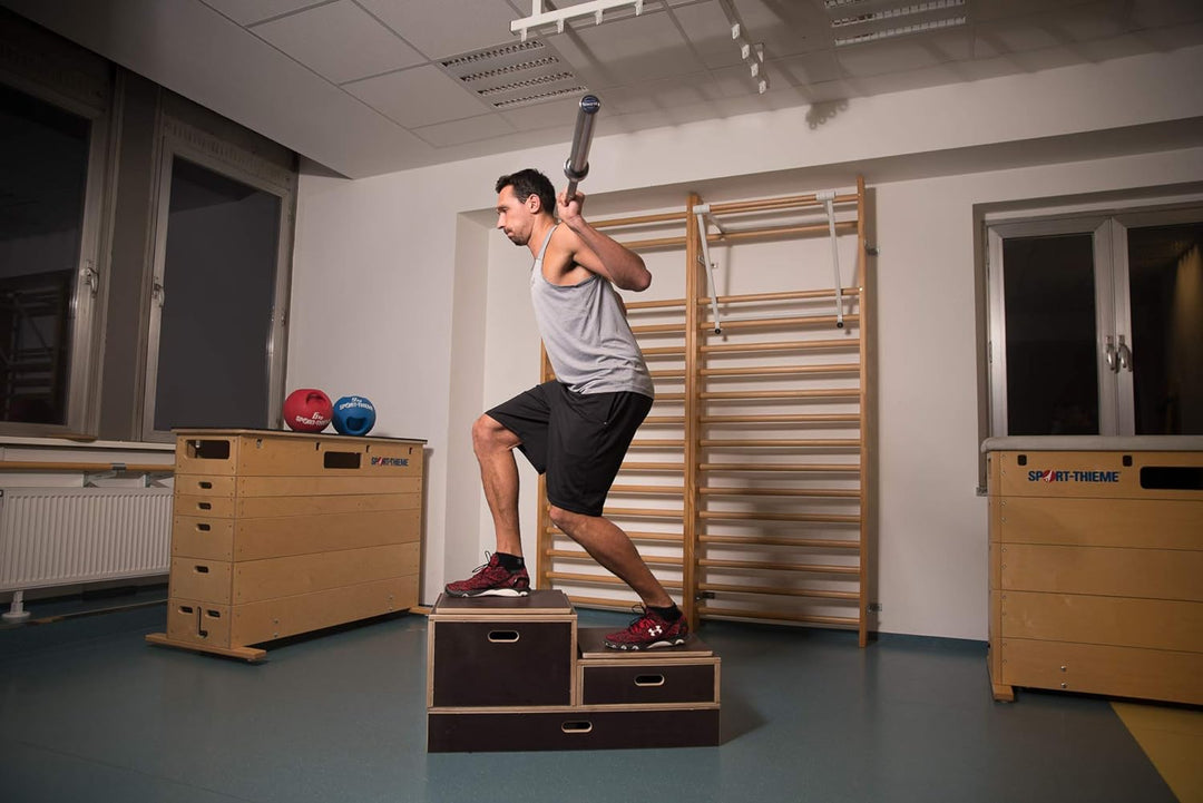 Sport-Thieme Plyo-Box Holz Kombi | rutschfeste Jump-Box/Sprungkasten aus Multiplex-Holz | In DREI Gr