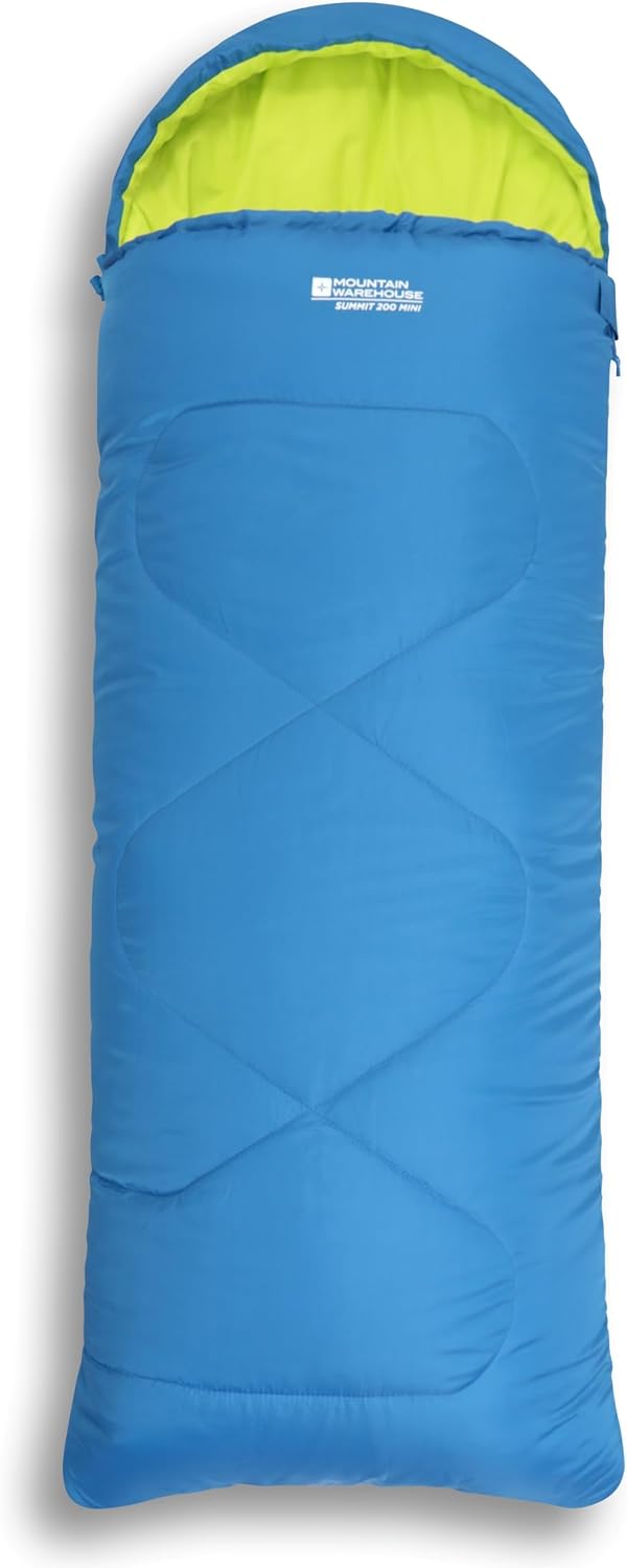 Mountain Warehouse Summit Rechteckiger Minischlafsack - Leichter Kinderschlafsack, Innentasche in Br