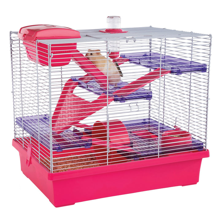 Rosewood 19177 Hamsterkäfig Pico - X-Large, pink rose 1 Stück (1er Pack), rose 1 Stück (1er Pack)