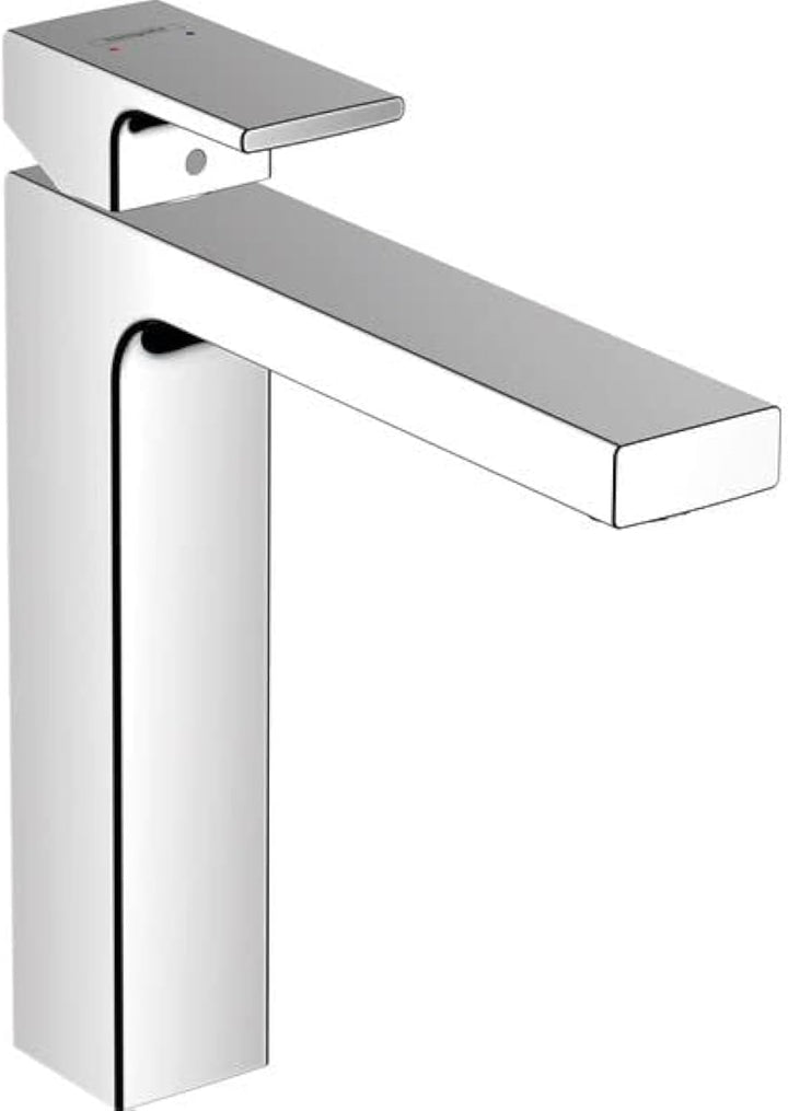 hansgrohe Waschtischarmatur Vernis Shape, Wasserhahn Bad mit Auslauf Höhe 190 mm, mit Zugstange, Bad