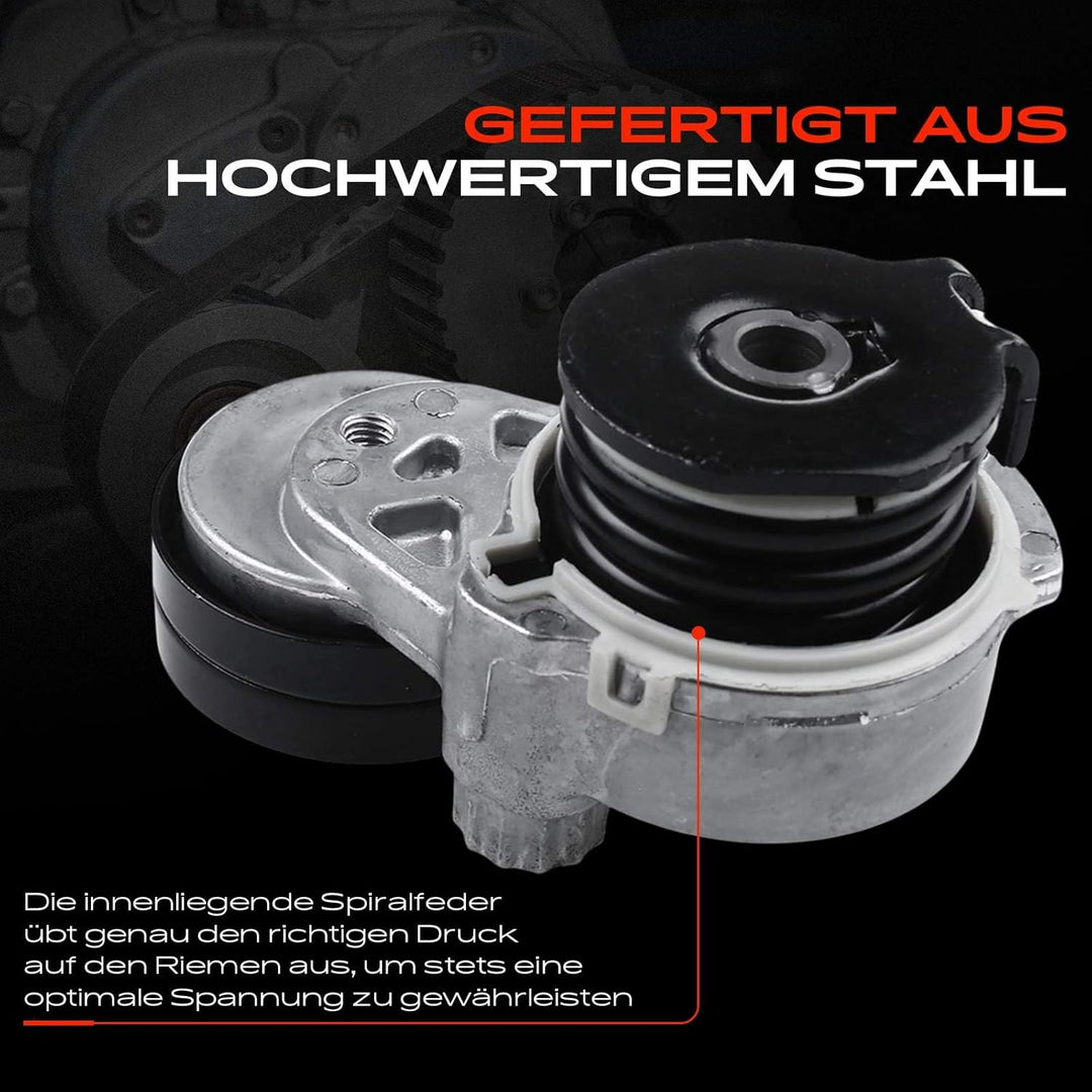 Frankberg Spannrolle Riemenspanner Kompatibel für Astra G/H/J Vectra C Zafira B Aveo Cruze Stilo 9-5