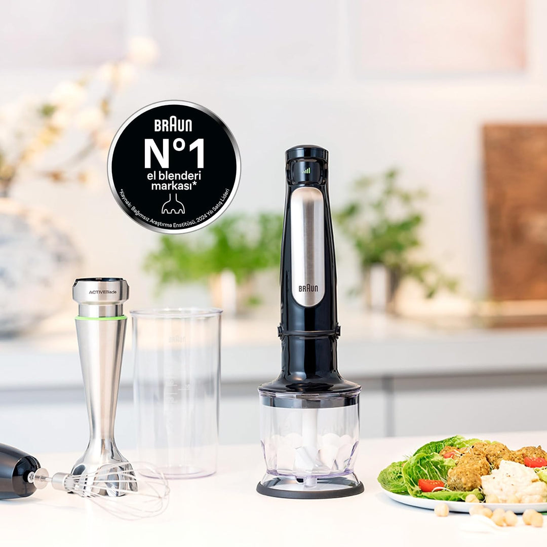 Braun Household Hogar Minipimer 7025, 600 milliliters, Silber Modell 2019 7025 | 3 Accesorios, Model