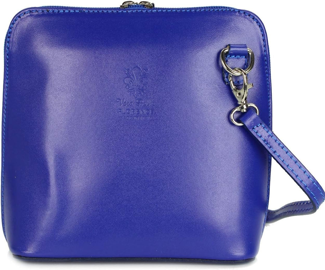 Belli italienische Ledertasche Damen Umhängetasche klein Handtasche Schultertasche Abendtasche in ro