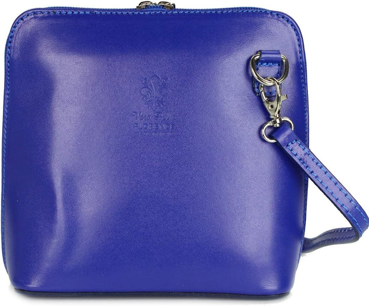 Belli italienische Ledertasche Damen Umhängetasche klein Handtasche Schultertasche Abendtasche in ro