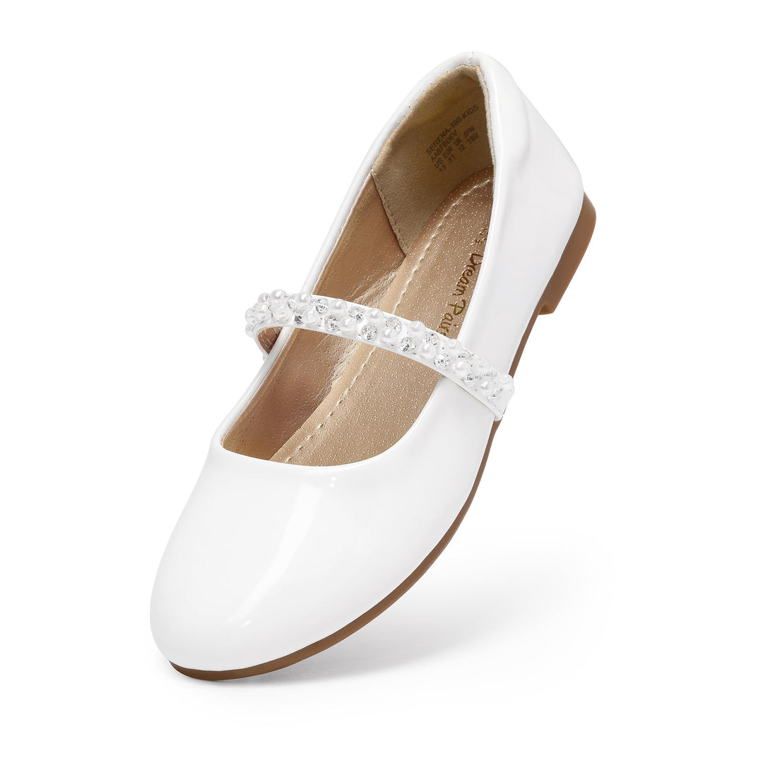DREAM PAIRS Mädchen Mary Jane Strap Flache Schuhe Ballerinas Prinzessin Schuhe Flache Schulschuhe