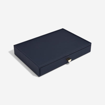 Stackers Navy Pebble Supersize All In One Jewellery Drawer Layer, Navy