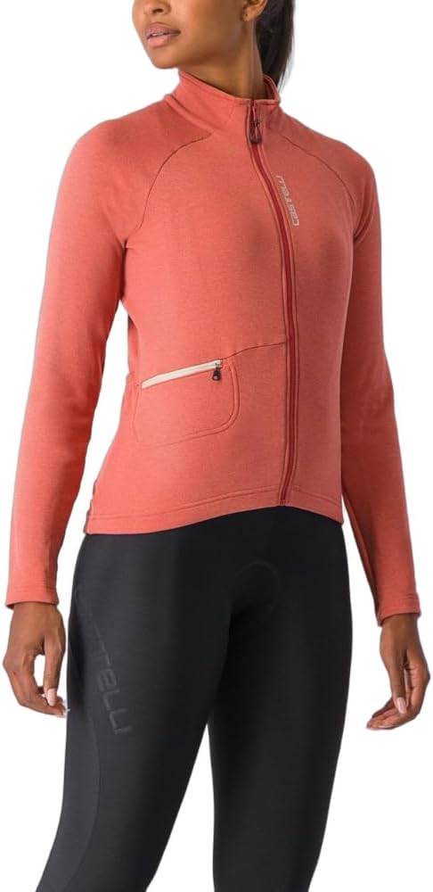 CASTELLI Damen Unltd Trail W JRS Sweatshirt S Mineral Red/Clay, S Mineral Red/Clay