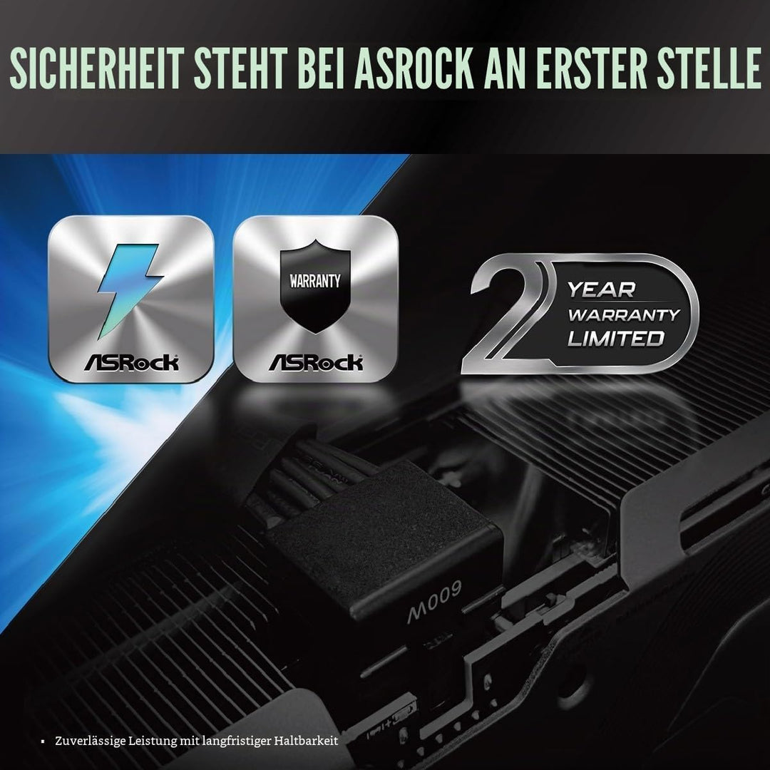 ASRock 12 V-2 x 6, 600 W Stromkabel, ATX 3.1 und PCIe 5.1, L-förmiger GPU-Stecker, 16 AWG HCS-Termin