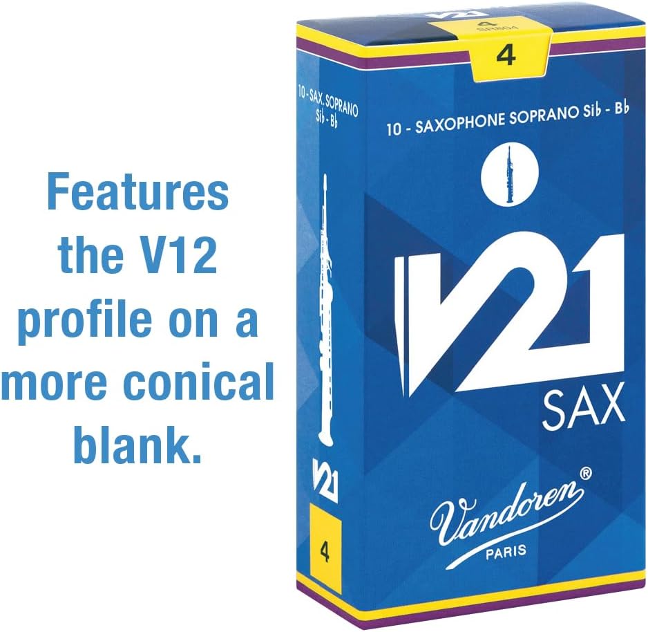 Vandoren SR804 V21 Sopran Saxophon Blätter - 10 Einheiten