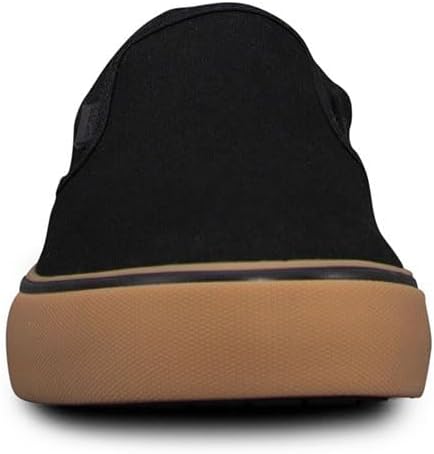 Lugz Herren Clipper Classic Slip-on Canvas Sneaker 39.5 EU Weit Schwarz Black Gum, 39.5 EU Weit Schw