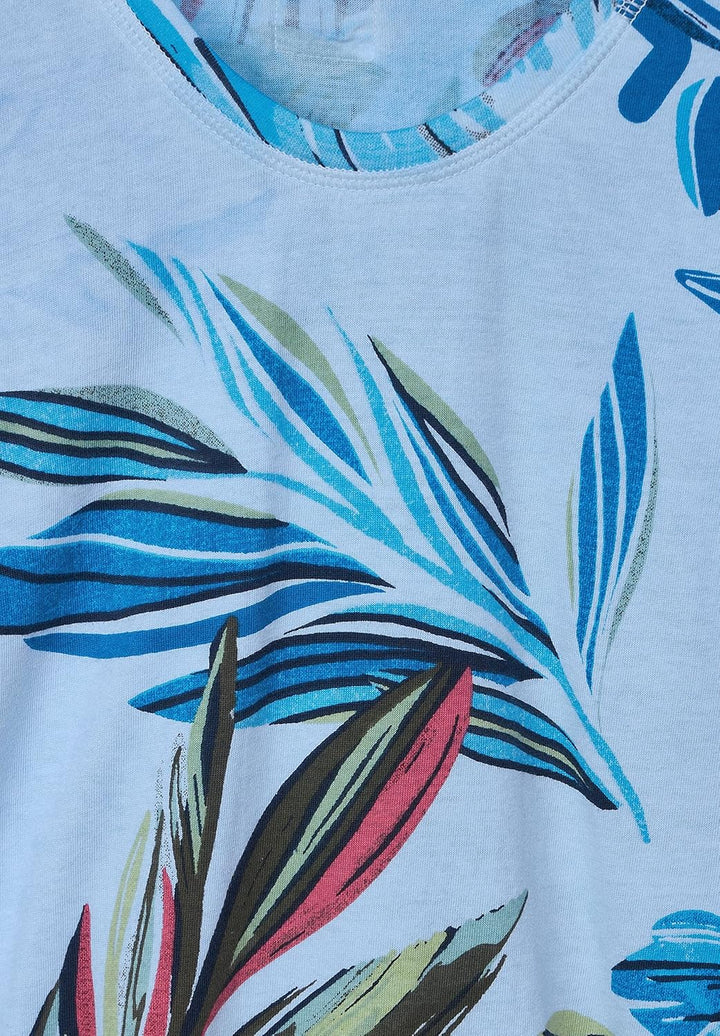 Cecil Damen Kurzarmshirt Bedruckt XS Blue Bell, XS Blue Bell