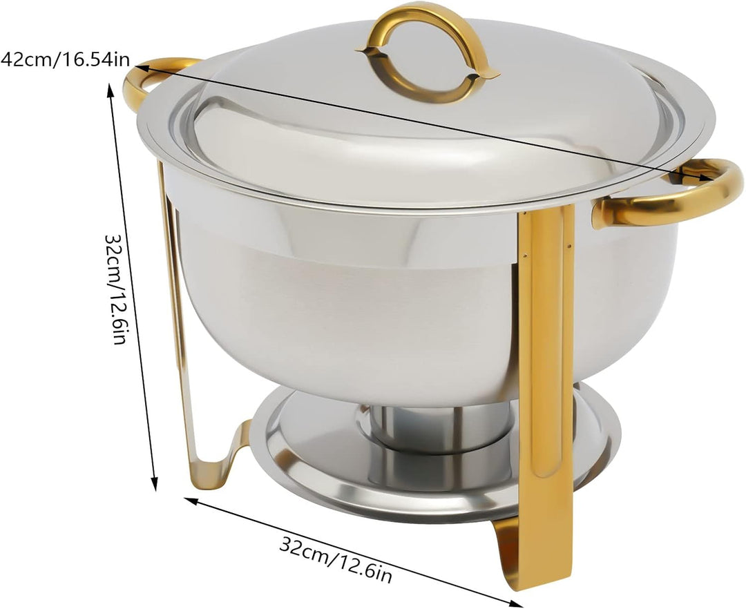 Chafing Dish Edelstahl Suppenwärmer Wärmebehälter Rund Warmhaltebehälter Chafing Dishes Suppentopf m